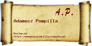 Adamecz Pompilla névjegykártya